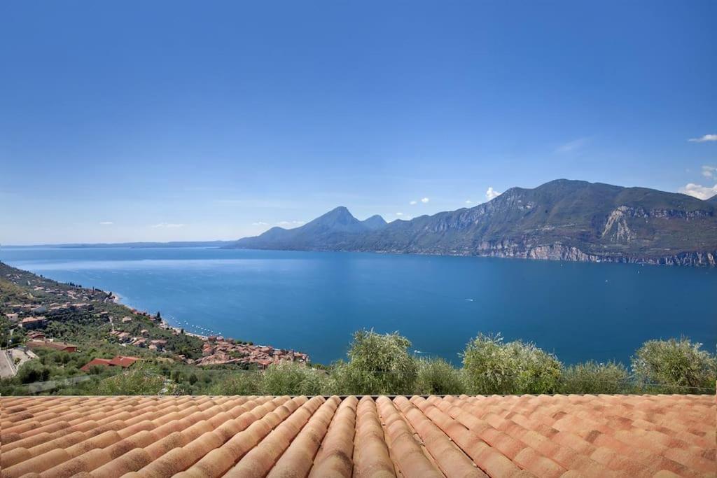 Villa Divina - Apt Divina Con Piscina E Vista Lago Castelletto Di Brenzone Esterno foto